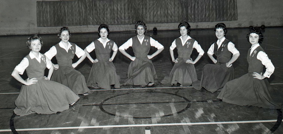 1001- McCormick High School Basketball cheerleaders February 13 1961