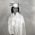 1064- Sandra Ballentine cap & gown photo May 28 1961