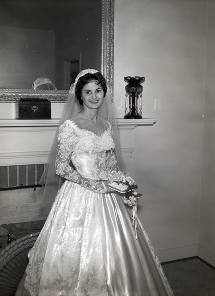 1109- Carolyn Stevenson wedding dress  Lincolnton  August 19 1961