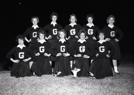 1144- Greensboro Cheerleaders (Taken in Lincolnton) October 27 1961