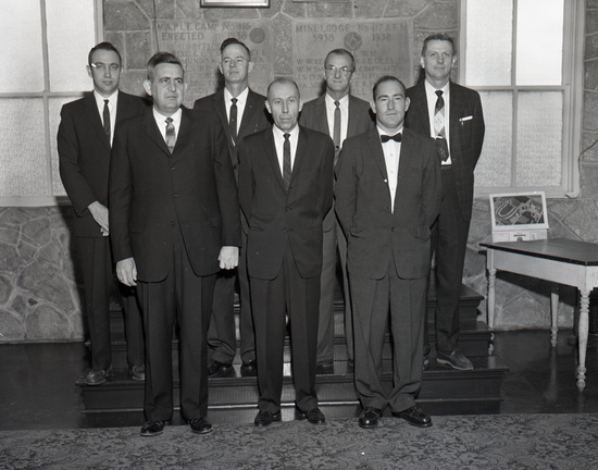 1187- Mine Lodge No 117 Officers for 1962 January 14 1962