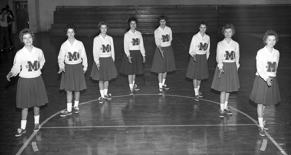 1189. MHS Basketball Cheerleaders January 19 1962