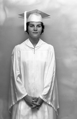 1259  Julia Drennan cap  gown May 27 1962