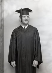 F:\1263- Bobby McKinney..cap & gown photo. May 28, 1962