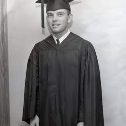 1263 Bobby McKinney cap  gown photo May 28 1962