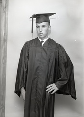 1266 Joe Campbell cap  gown photo May 29 1962