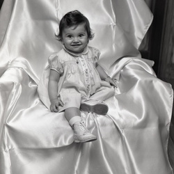 1338- Brenda Lee Dorn, 1 year old on 12 13 daughter of MM Jack Dorn December 9 1962C3D6