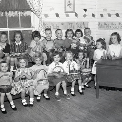 1383- Mrs. Britt Kindergarten class April 11 1963