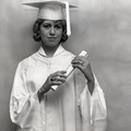 1429- Mary Ann Stewart cap and gown photo May 30 1963