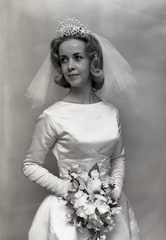 1436- Mary Lee Ferqueron  wedding dress June 12 1963