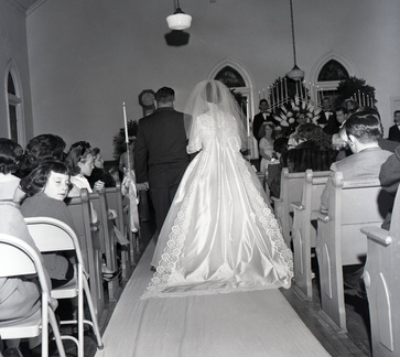 1638- Carolyn Brock wedding Troy ARP church March 7 1965