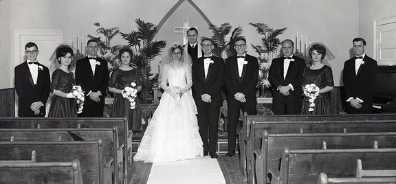 1743- Jane Lunceford wedding. Dec 28, 1965