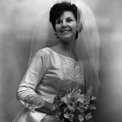 1761-Ann Brown wedding dress January 29 1966