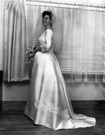 1761-Ann Brown- wedding dress, January 29, 1966