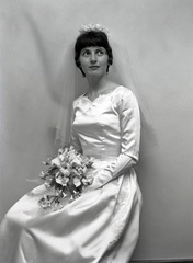 1787- Inez Haynes  wedding dress April 20 1966