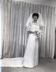  1848- Florence McKinney wedding dress October 8 1966
