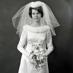 2047 - Connie Hammond wedding dress Jan 20 1968