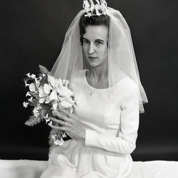 2067- Joyce Crawford wedding dress February 14 1968