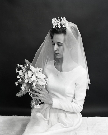 2067- Joyce Crawford wedding dress, February 14, 1968