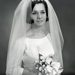 2083- Doris Dyson wedding dress March 9 1968