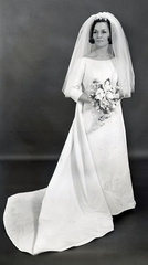 2083- Doris Dyson wedding dress, March 9, 1968
