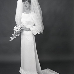 2122- Gene Winn wedding dress April 27 1968