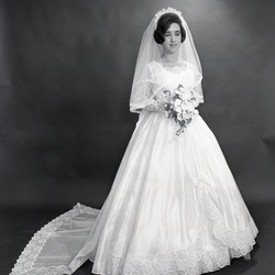 2127- Sandra Link wedding dress May 4 1968