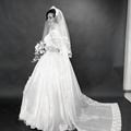 2127- Sandra Link wedding dress, May 4, 1968