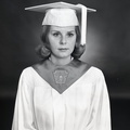 2133 - Barbara White cap and gown, May 11, 1968
