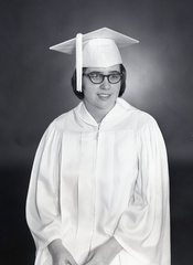 2138- Jean Timmerman cap and gown, May 15, 1968