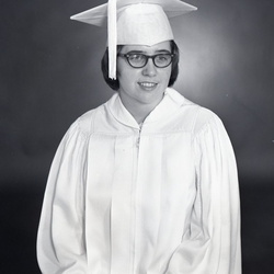 2138- Jean Timmerman cap and gown May 15 1968