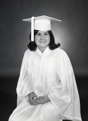 2139- Ruby Wideman cap and gown, May 15, 1968