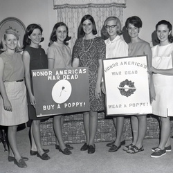 2141- Poppy Poster Girls for newspaper May 16 1968
