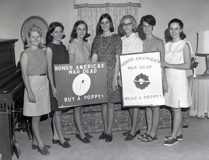 2141- Poppy Poster Girls for newspaper, May 16, 1968