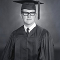 2143- Mike Edmunds cap and gown, May 16, 1968