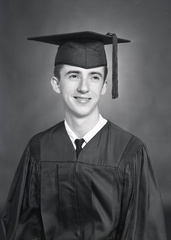 2144- Bobby (Butler) Malone, cap and gown May 16, 1968