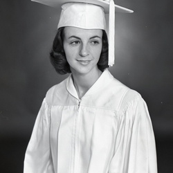 2145- Brenda Moore cap and gown May 16 1968