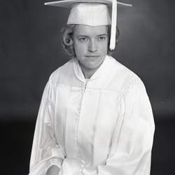 2147- Sandy Jennings cap and gown May 18 1968
