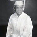 2147- Sandy Jennings, cap and gown, May 18, 1968