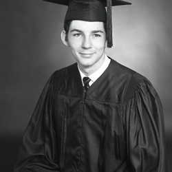 2151- Keith Creswell cap and gown May 19 1968
