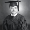 2154- John Laurence Caudle cap and gown, May 23, 1968