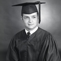 2154- John Laurence Caudle cap and gown, May 23, 1968