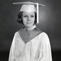 2155- Linda Wood cap and gown, May 23, 1968