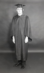 2157- Garfield Bowick cap and gown, May 24, 1968