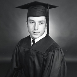 2158- Billy Siegler cap and gown May 24 1968