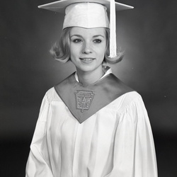 2160- Mary Jean Browne cap and gown May 23 1968