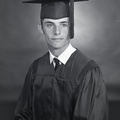 2169- Steve Edmunds cap and gown, May 23, 1968