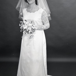 2171- Rickie White wedding dress May 25 1968