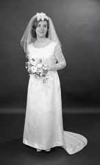 2171- Rickie White wedding dress, May 25, 1968