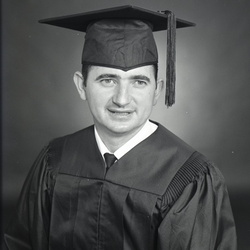 2179- Wallace Wright cap and gown May 29 1968